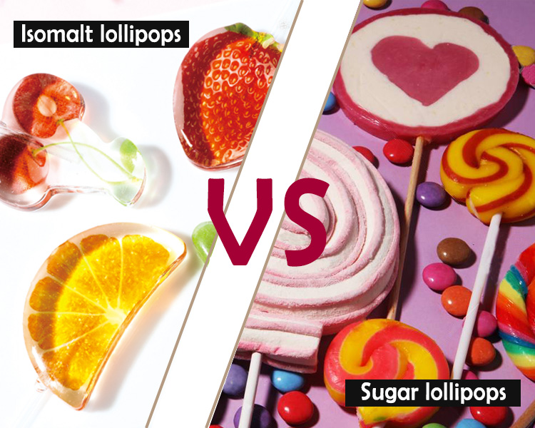 Lollipop Isomalt vs sucre suce | Yummy 3D, sucettes 4D 4D